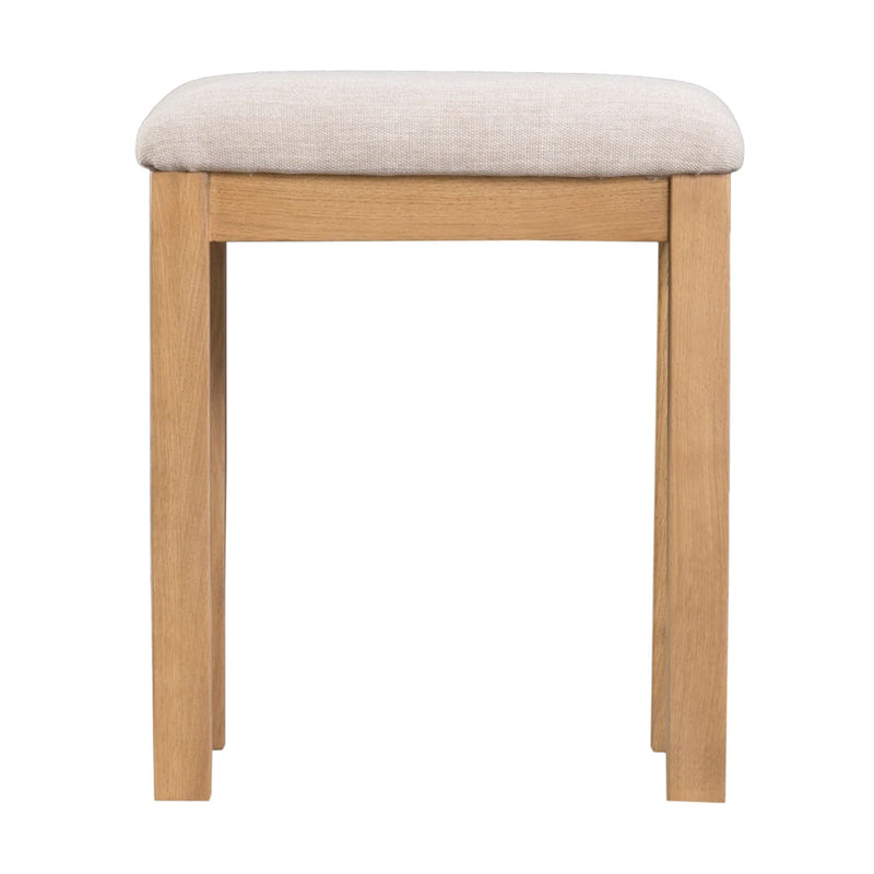 Chunky Oak Dressing Table Stool by Lavishway | Dressing Table Stools-32557