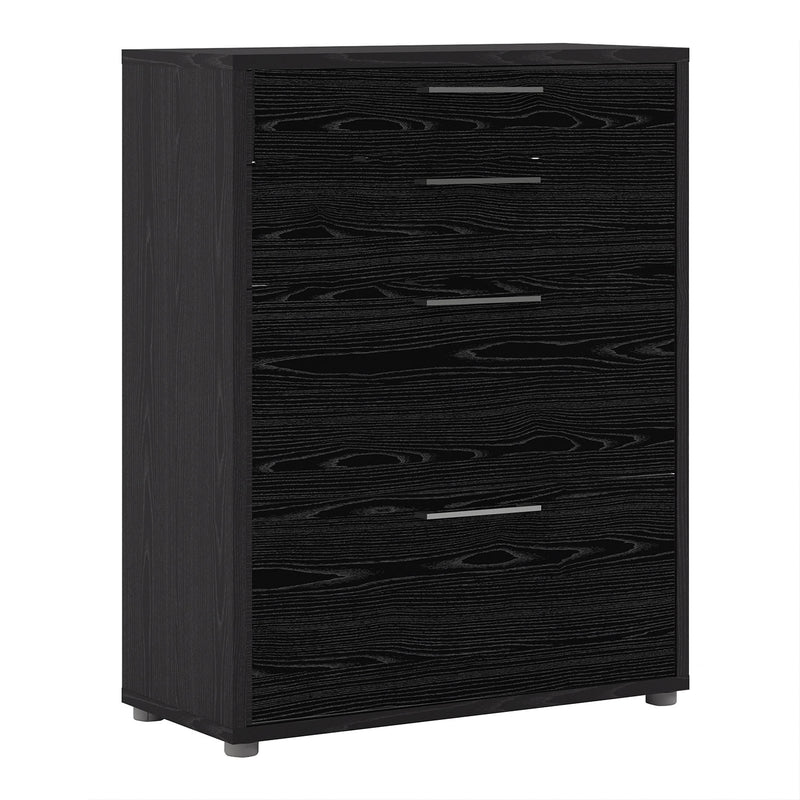 Prima Black Woodgrain 4 Drawer Filing Cabinet by Lavishway | Filing Cabinets-29143