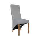 Wave Back Natural Comfy Dining Chair Set of 2 by Lavishway | Dining Chairs-36145