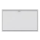 Shoes White 1 Tilting Door Shoe Cabinet by Lavishway | Shoe Cabinets-29106