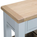 Tattershall Oak Top Grey Large Console Table by Lavishway | Hallway Console Table-33104