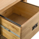 Chunky Oak Planed Smooth Filing Cabinet by Lavishway | Hallway Cabinets-32471