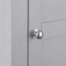 Tattershall Oak Top Single Wardrobe in Grey by Lavishway | Wardrobe-36010