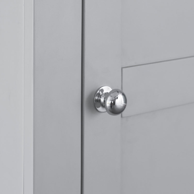 Tattershall Oak Top Single Wardrobe in Grey by Lavishway | Wardrobe-36010