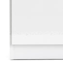 Naia 2 Doors 1 Drawer White Wardrobe by Lavishway | Wardrobe-29370