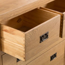 Chunky Solid Oak 2 Over 3 Chest of Drawers by Lavishway | Chest Of Drawers-32811