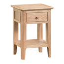 Nordic Natural Oak Finish Side Table by Lavishway | Side Tables-32204