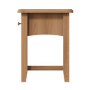 Guildford Solid Oak 1 Drawer Lamp Table by Lavishway | Side Tables-32003