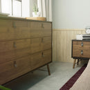 Ry 6 Drawer Walnut Finish Chest of Drawers by Lavishway | Chest Of Drawers-29327
