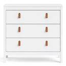 Barcelona White 3 Chest Of Drawers by Lavishway | Chest Of Drawers-29829