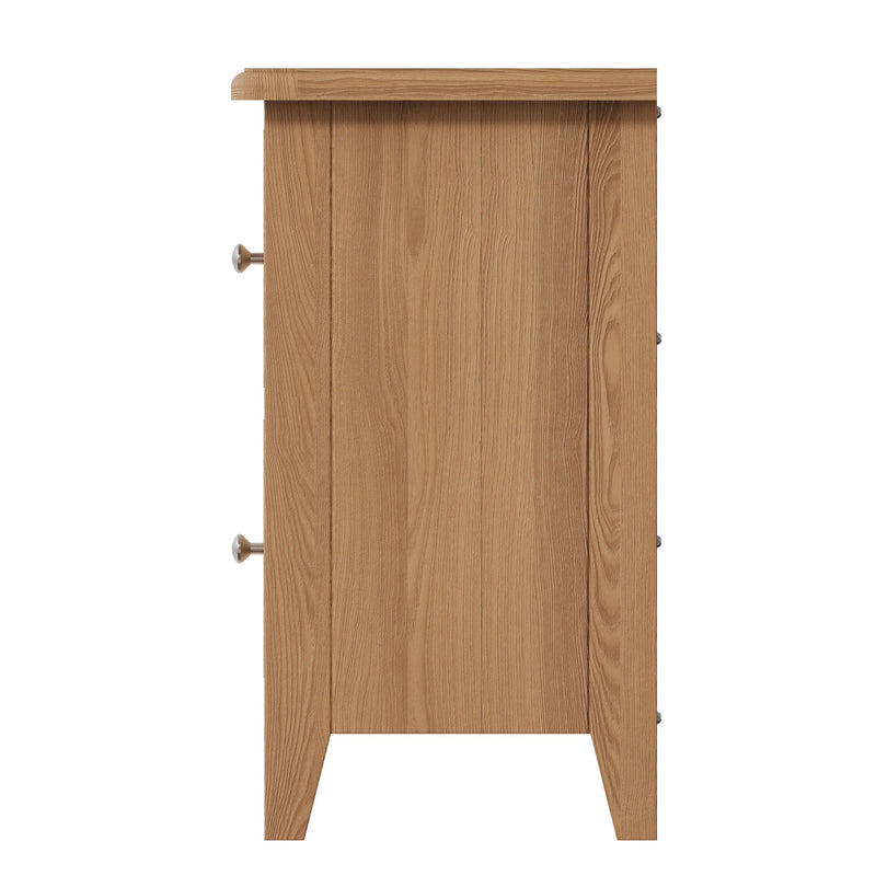 Guildford Solid Oak 2 Drawer Bedside Cabinet by Lavishway | Bedside Tables-36814