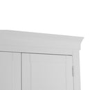Swallow 2 Doors Full Hanging White Wardrobe by Lavishway | Wardrobe-31581