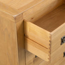 Chunky Oak Wood 3 Drawer Chest by Lavishway | Chest Of Drawers-37283