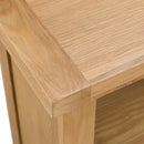 Chunky Oak 3 Shelves Narrow Bookcase by Lavishway | Book Shelves and Cabinets-32519