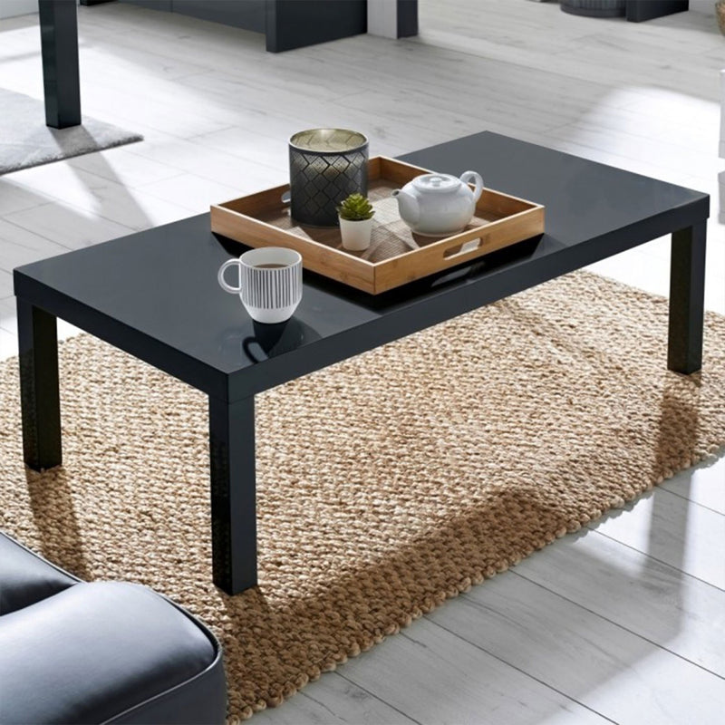 Puro High Gloss Charcoal Coffee Table by Lavishway | Coffee Tables-34174