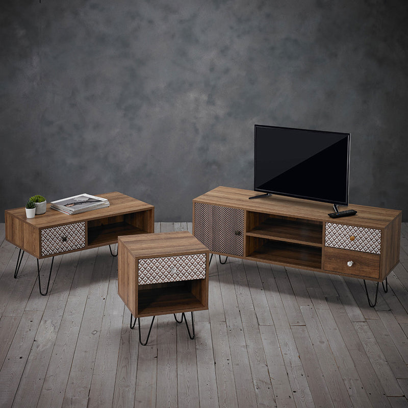 Casablanca Solid Wood TV Unit With Storage by Lavishway | TV Units Cabinets-35304