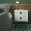 Ry 2 Drawers White Bedside Table by Lavishway | Bedside Tables-29300