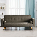 Linen Fabric Upholstered Sofa Bed by Lavishway | Fabric Sofas-40869