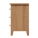 Guildford Solid Oak 3 Drawer Bedside Cabinet by Lavishway | Bedside Tables-32020