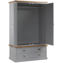 Byland 3 Drawer Two Door Wardrobe by Lavishway | Wardrobe-40094