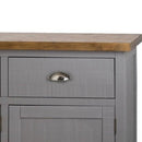 Byland Dark Grey 3 Drawer 3 Door Sideboard by Lavishway | Sideboards-40031
