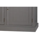 Byland Dark Grey 3 Drawer 3 Door Sideboard by Lavishway | Sideboards-40032