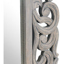 Grey Painted Hand Carved Mirror by Lavishway | Wall Mirrors-40099