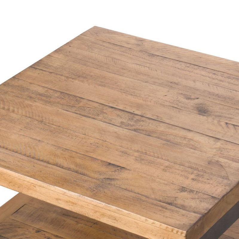 Draftsman Solid Pine Lamp Table by Lavishway | Side Tables-40141