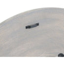 Grey Painted Round Ribbed Mirror by Lavishway | Wall Mirrors-40157