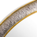 Large Hammered Round Shape Wall Mirror by Lavishway | Bedroom Mirrors-40147