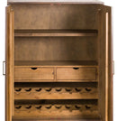 Havana 2 Doors Gold Drinks Cabinet by Lavishway | Wine Racks-40062