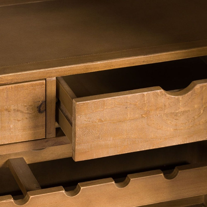 Havana 2 Doors Gold Drinks Cabinet by Lavishway | Wine Racks-40061