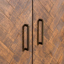 Havana 2 Doors Gold Drinks Cabinet by Lavishway | Wine Racks-40060