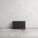 1 Door Shoe Cabinet in Matt Black by Lavishway | Shoe Cabinets-42224