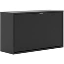 1 Door Shoe Cabinet in Matt Black by Lavishway | Shoe Cabinets-42222
