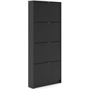 4 Tilting Doors Tall Shoe Storage Cabinet by Lavishway | Shoe Cabinets-42240