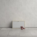 1 Door Shoe Cabinet in Oak & White by Lavishway | Shoe Cabinets-42233
