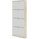 4 Tilting Doors Tall Shoe Storage Cabinet by Lavishway | Shoe Cabinets-42251