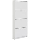 4 Tilting Doors Tall Shoe Storage Cabinet by Lavishway | Shoe Cabinets-42259
