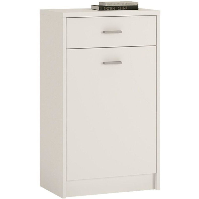 4 You Pearl White 1 Door Cupboard by Lavishway | Cupboards & Cabinets-45122