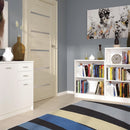 4 You Pearl White 2 Door Combi Cupboard by Lavishway | Cupboards & Cabinets-45125