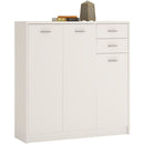 4 You White 3 Door Tall Combi Cupboard by Lavishway | Cupboards & Cabinets-45097