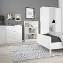 4 You Pearl White 4 Drawer Chest by Lavishway | Chest Of Drawers-45118