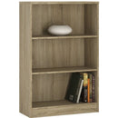 4 You Oak Sonoma Finish Wide Bookcase by Lavishway | Book Shelves and Cabinets-45157