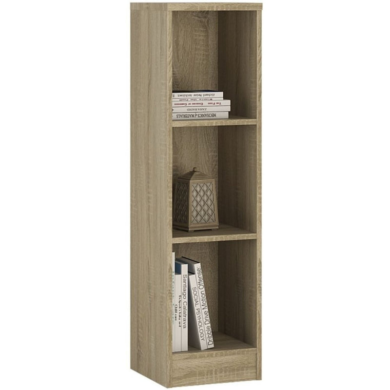 4 You Oak Medium Narrow Bookcase by Lavishway | Book Shelves and Cabinets-45133