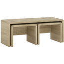 4 You Sonama Oak Nest of Tables by Lavishway | Nest of Tables-45095
