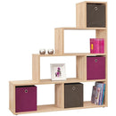 4 You Sonama Oak Finish Wooden Room Divider by Lavishway | Book Shelves and Cabinets-45102