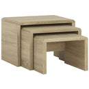 4 You Oak Finish Small Nest of Tables by Lavishway | Nest of Tables-45092