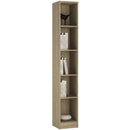 4 You Sonama Oak Tall Narrow Bookcase by Lavishway | Book Shelves and Cabinets-45128