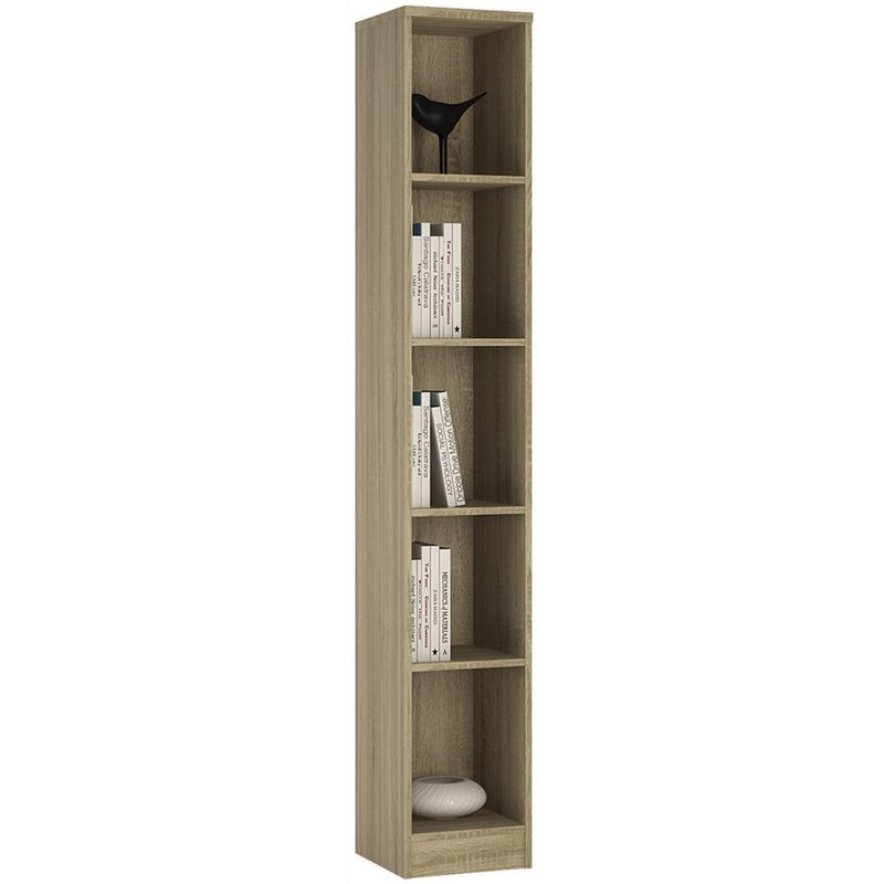 4 You Sonama Oak Tall Narrow Bookcase by Lavishway | Book Shelves and Cabinets-45128